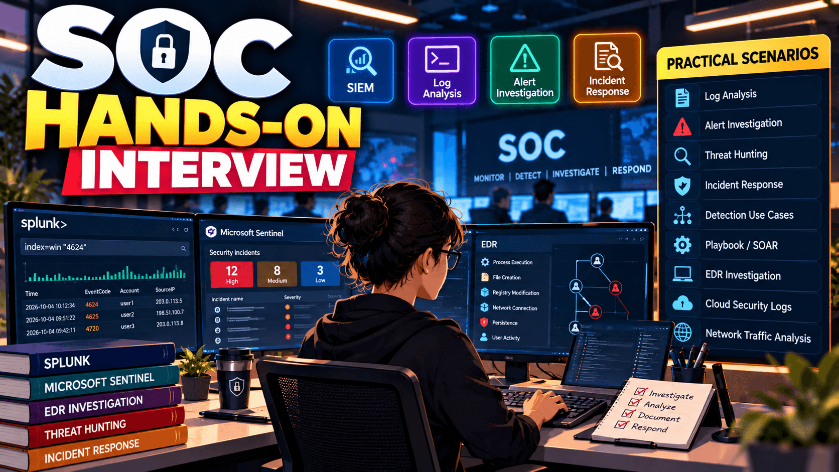 SOC L1 Hands-on Interview Questions with Answers