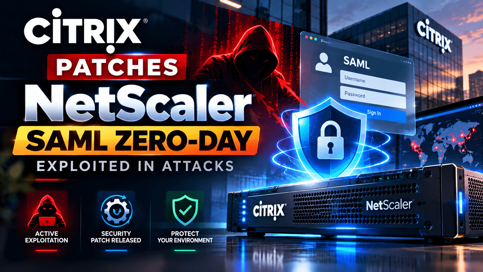 Citrix patches NetScaler SAML zero-day exploited in attacks